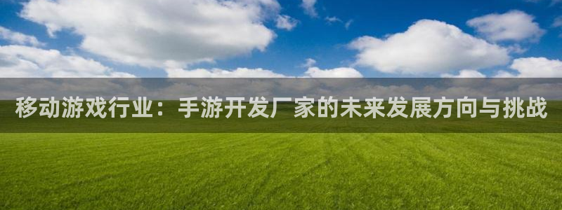 三牛娱乐是网络诈骗平台吗安全吗：移动游戏行业：手游开发厂家的